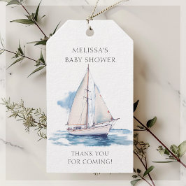 Baby aan boord Boot Baby shower Gunst Tags Cadeaulabel