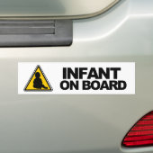 Baby aan boord bumpersticker (Op auto)