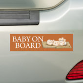 Baby aan boord bumpersticker (Op auto)