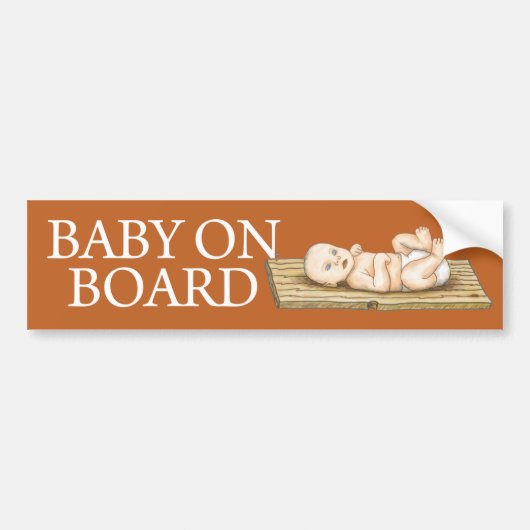 Baby aan boord bumpersticker (Voorkant)