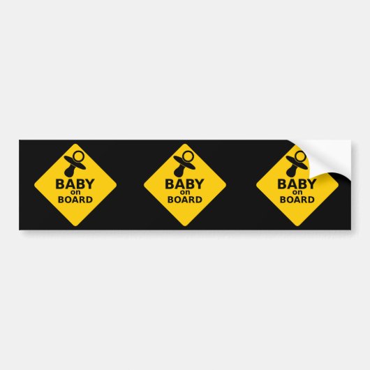 Baby Aan boord Bumpersticker (Voorkant)