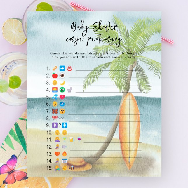 Baby aan boord - Emoji afbeelding spel baby shower (Creator heeft geüpload)