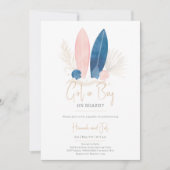 Baby aan boord Gender Reveal Kaart (Voorkant)