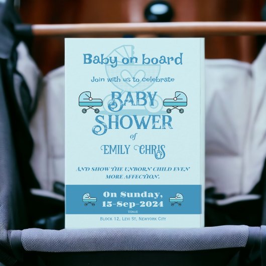 Baby aan boord kaart