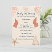 Baby aan Boord Kust Baby Shower Kaart (Staand voorkant)
