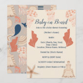Baby aan Boord Kust Baby Shower Kaart (Voorkant / Achterkant)