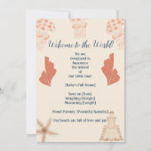 Baby Aan boord Kustgeboorte Aankondiging (Voorkant)