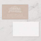 Baby Aan boord Luier Raffle Roze Meisje Baby showe Informatiekaartje (Voorkant / Achterkant)