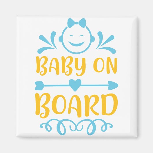 Baby aan boord magneet (Voorkant)