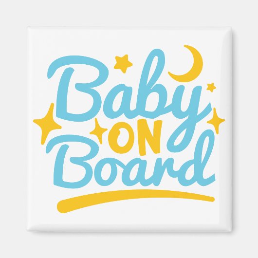 Baby aan boord magneet (Voorkant)