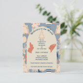 Baby aan boord Nautical Boy Geboorte Aankondiging Briefkaart (Staand voorkant)