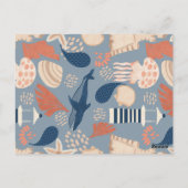 Baby aan boord Nautical Boy Geboorte Aankondiging Briefkaart (Achterkant)