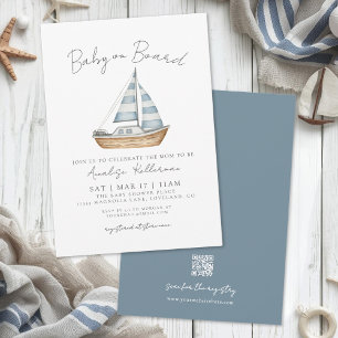 Baby Aan Boord Nautische Baby Shower Kaart