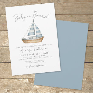 Baby Aan Boord Nautische Baby Shower Kaart