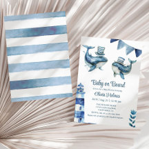 "Baby aan boord" Navy Nautical Baby shower