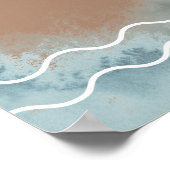 Baby Aan boord Neutral Surf Baby shower Welkom Poster (Hoek)