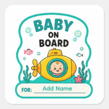 🚤 Baby Aan Boord Onderwater Baby Shower Naam 🚤
