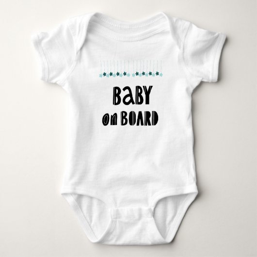 Baby aan boord. Pasgeboren baby. Religheid Romper (Voorkant)