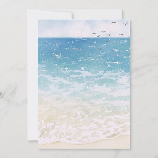 Baby aan boord Retro Surfing Beach Baby shower Kaart (Achterkant)