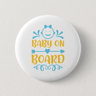 Baby aan boord ronde button 5,7 cm