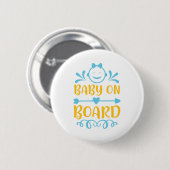 Baby aan boord ronde button 5,7 cm (Voorkant /achterkant)