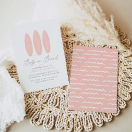 Baby aan boord Roze Surfboard Meisje Baby shower Kaart