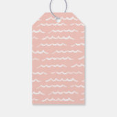 Baby aan boord Roze Surven Baby shower Cadeaulabel (Achterkant)