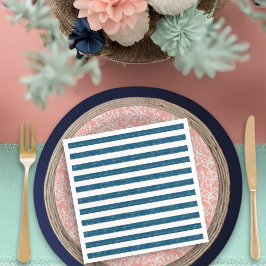 Baby aan boord Rustiek Nautical Stripe Baby shower Servet