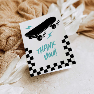 Baby aan boord Skateboard Baby shower Bedankt