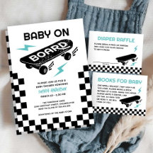 Baby aan boord Skateboard Baby shower