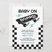Baby aan boord Skateboard Baby shower Kaart (Voorkant)