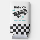 Baby aan boord Skateboard Baby shower Koelboxxen Seltzer Blikjeskoeler (Achterkant)