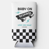 Baby aan boord Skateboard Baby shower Koelboxxen Seltzer Blikjeskoeler (Voorkant)