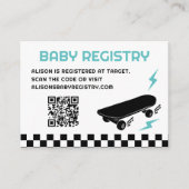 Baby aan boord Skateboard Registry Kaarten (Voorkant)