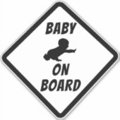 BABY AAN BOORD STICKER (Voorkant)