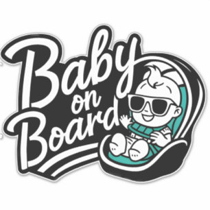 Baby aan boord sticker