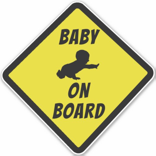 BABY aan BOORD Sticker (Voorkant)