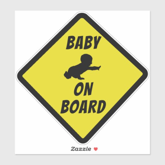 BABY aan BOORD Sticker (Vel)