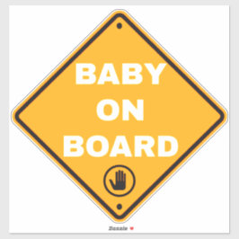 Baby aan boord Sticker op auto