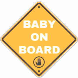 Baby aan boord Sticker op auto