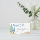 Baby Aan boord Strand Baby shower Luier Raffle Informatiekaartje (Staand voorkant)