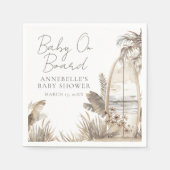 Baby aan Boord Strand Baby Shower Servet (Voorkant)