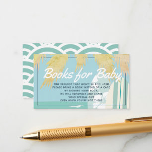 Baby aan boord Strand Surf Jongen Boek Verzoek Informatiekaartje