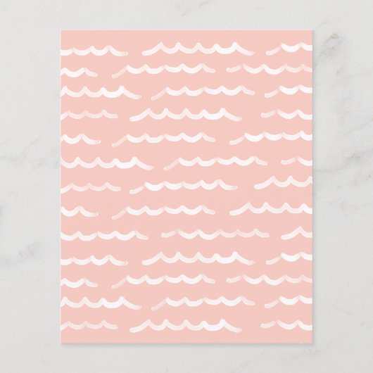 Baby Aan boord Surf Baby shower Advies Kaart (Achterkant)