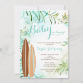 Baby aan boord Surf Baby shower Uitnodiging (Voorkant)