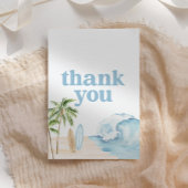 Baby aan boord Surf Beach Baby shower Bedankkaart