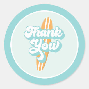 Baby aan boord Surf Beach Baby shower Classic Rond Ronde Sticker