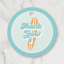 Baby aan boord Surf Beach Baby Shower Klassieke Ro Bedankjes Labels