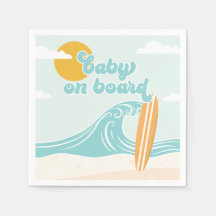 Baby aan boord Surf Beach Baby shower