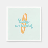 Baby aan boord Surf Beach Baby shower